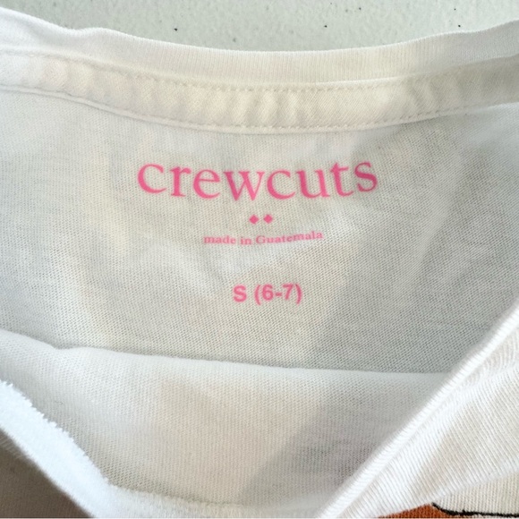 Crewcuts White Tee with Playful Dog Graphic SMALL - Picture 4 of 5